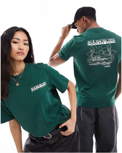 Napapijri Makani - t-shirt - foncé - Vert