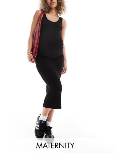 Vero Moda Seamless Midi Dress - Black