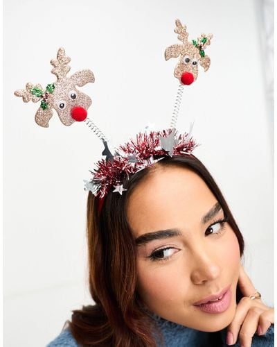 Accessorize Reindeer Novelty Headband - Red