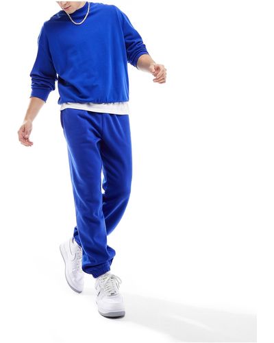 Nicce London Mercury Relaxed Fit Trackies - Blue