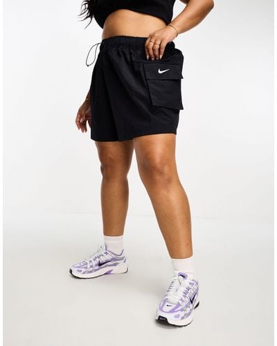 Nike Plus – cargo-shorts aus webstoff - Schwarz