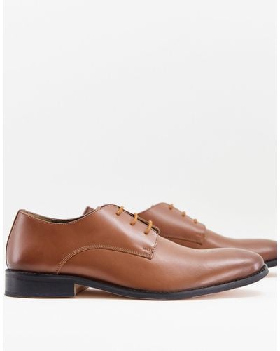 French Connection Leather Formal Lace Up Shoes - Brown