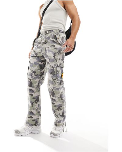 Ed Hardy Relaxed Cargo Trousers - Multicolour