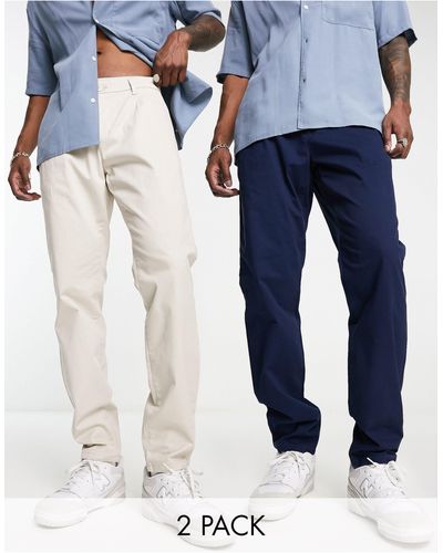 Only & Sons 2 Pack Chinos - Blue