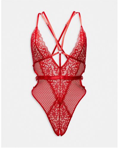 Ann Summers The Obsession Ouvert Body - Red