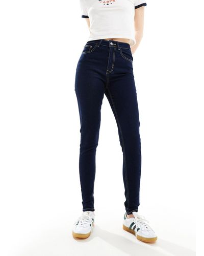 Pimkie Skinny High Waisted Jeans - Blue