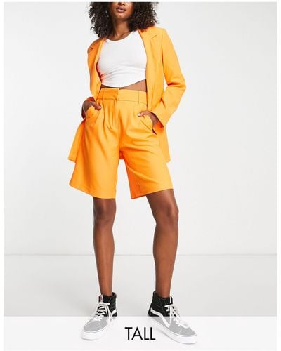 ONLY Tailored Longline City Shorts - Yellow