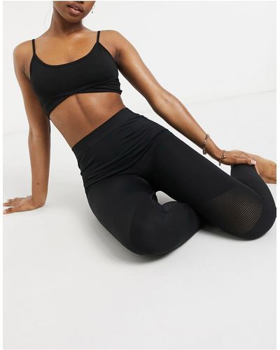 Weekday Celestia - leggings da yoga senza cuciture neri - Nero