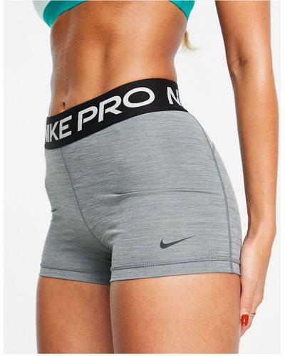 Nike Pro Femme Training dri fit half 3 inch booty shorts in black