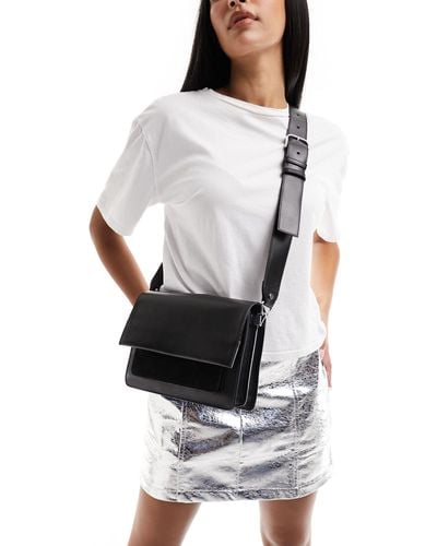 & Other Stories Leather Cross Body Bag - White