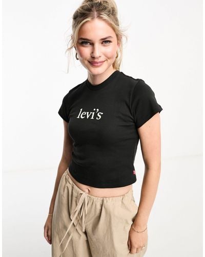 Levi's – perfect – t-shirt - Schwarz