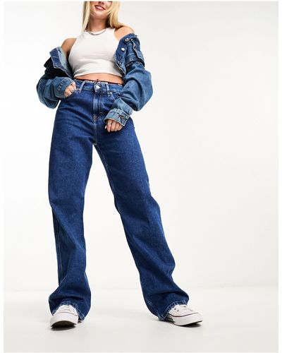 Tommy Hilfiger Betsy - jeans dritti a vita medio alta lavaggio medio - Blu