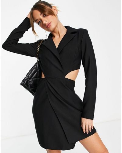 Trendyol Mini-blazerjurk Met Uitsnijding - Zwart