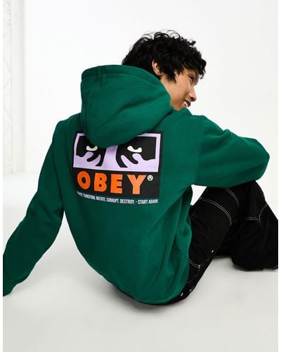 Obey – subvert – kapuzenpullover - Grün