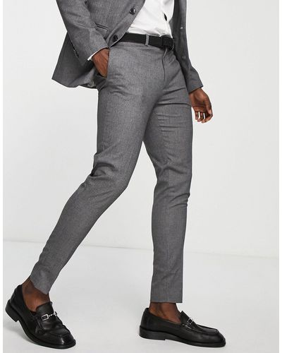 ASOS Wedding Super Skinny Suit Trousers - Grey