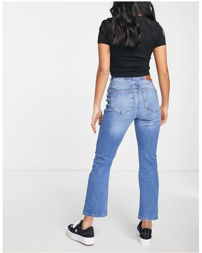 Only Petite Charlie Kick Flare Jean - Blue