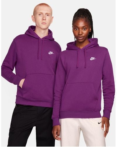 Nike Club Unisex Hoodie - Purple