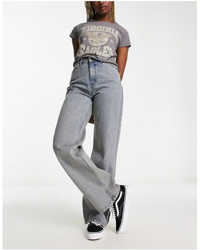 Reclaimed (vintage) – weite jeans - Weiß