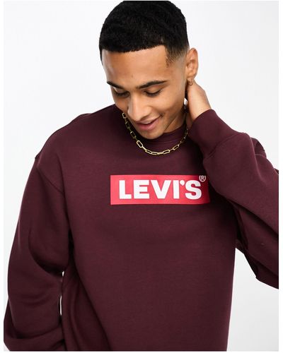 Levi's Sweatshirt With Boxtab Logo - Red