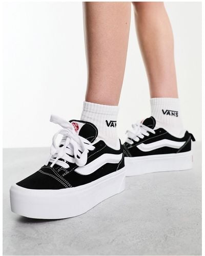 Vans Knu Stacked Platform Sneakers - White