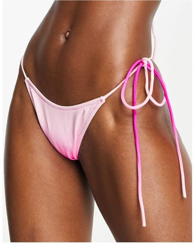 Candypants Bikinibroekje Met Gestrikte Touwtjes - Roze