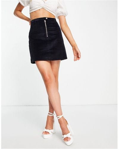 & Other Stories Cord Mini Skirt - Blue