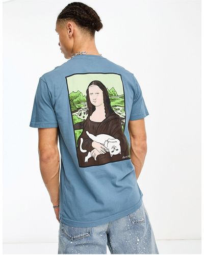 RIPNDIP Ripndip - Nerma Lisa - T-shirt Met Print Op - Blauw