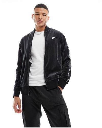 Nike Club - veste en velours - Noir
