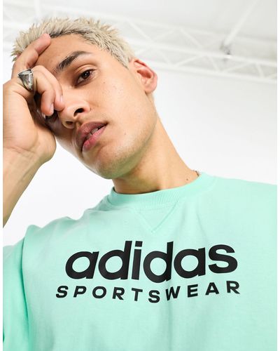 adidas Originals Adidas - Sportkleding - T-shirt Met Lineair Logo - Groen