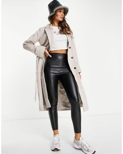 Y.A.S Belted Wrap Coat - White