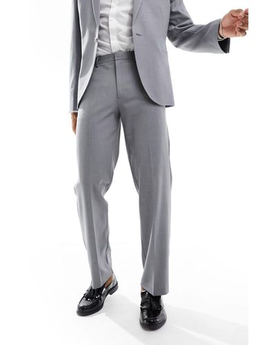 ASOS Straight Suit Trouser - Gray