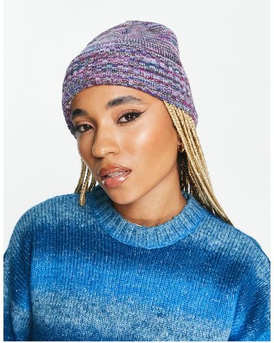 Daisy Street – strickmütze mit space-dye-färbung - Blau