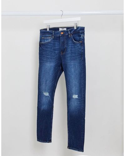 Bershka Super Skinny Jeans - Blue