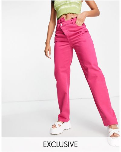 Reclaimed (vintage) Inspired – dad-jeans - Pink
