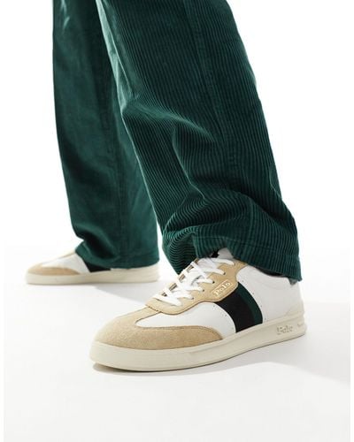 Polo Ralph Lauren – heritage aera – sneaker aus leder - Grün