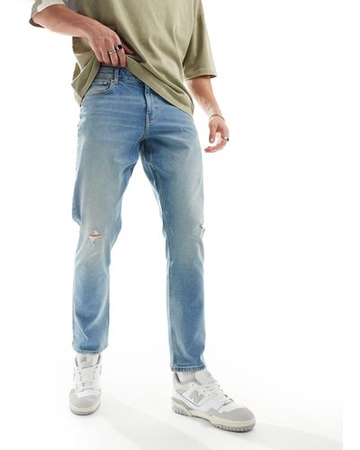 ASOS – schmal geschnittene stretch-jeans - Blau