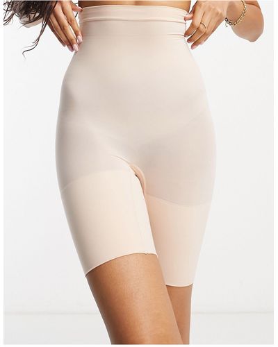 Spanx Higher power - pantaloncini modellanti beige - Bianco