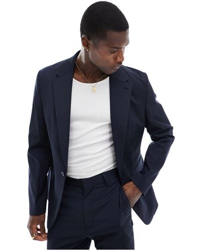 ASOS Skinny Suit Jacket - Blue
