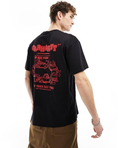 Carhartt Fast Food Back Print T-shirt - Red