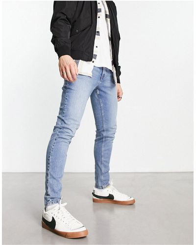 New Look – eng geschnittene jeans - Schwarz