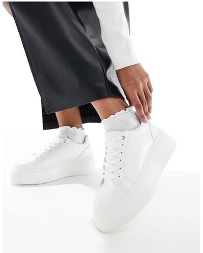 ASOS Dream - sneakers bianche con suola spessa - Nero