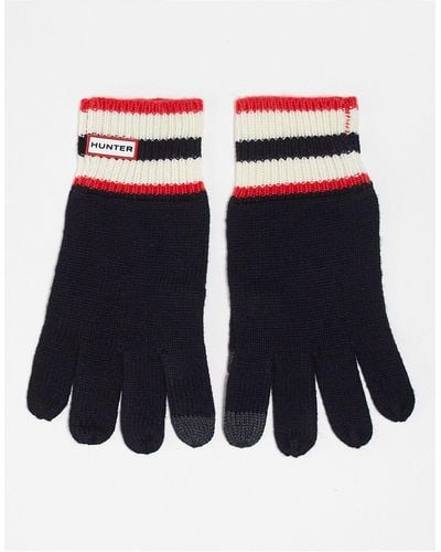 HUNTER Logo Knitted Gloves - Black
