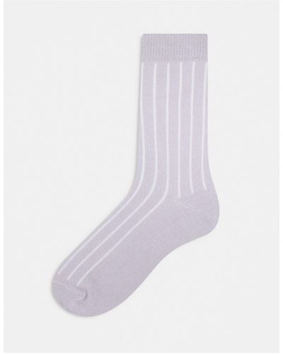 ASOS Ribbed Sock - White