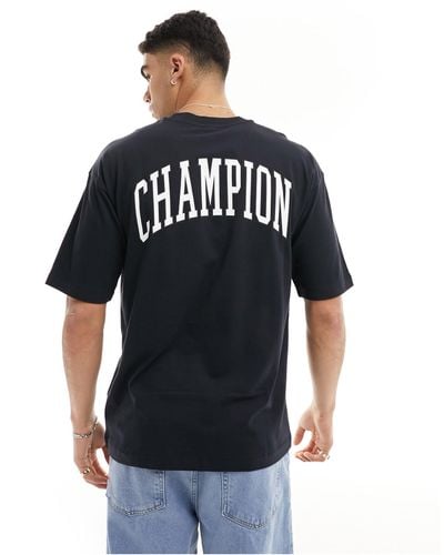Champion T-shirt avec logo imprimé dans le dos - Noir