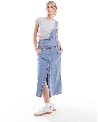 Levi's Tico Denim Dress With Waist Belt - Blue