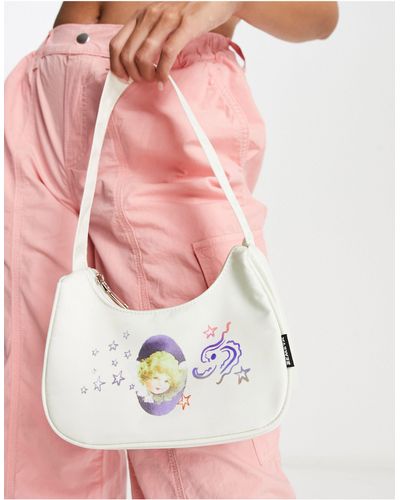 ZEMETA 90s Mini Handbag With Cupid Print - Pink