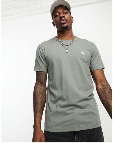 Abercrombie & Fitch Elevated icon - t-shirt verde con logo