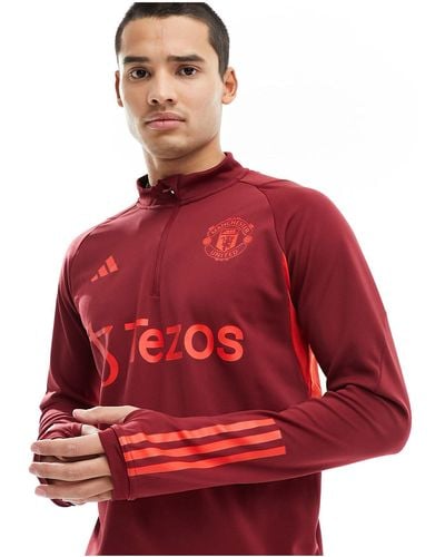 adidas Originals Adidas - football manchester united - giacca sportiva - Rosso