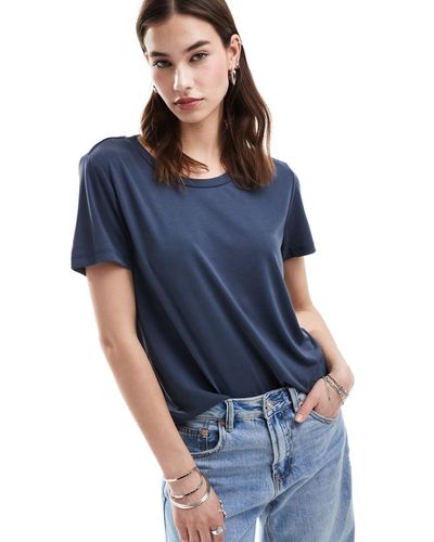 Monki Super Soft T-shirt - Blue