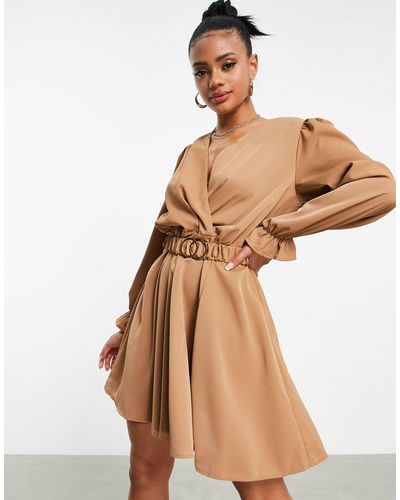 AX Paris Mini-jurk Met Overslag En Riem - Meerkleurig